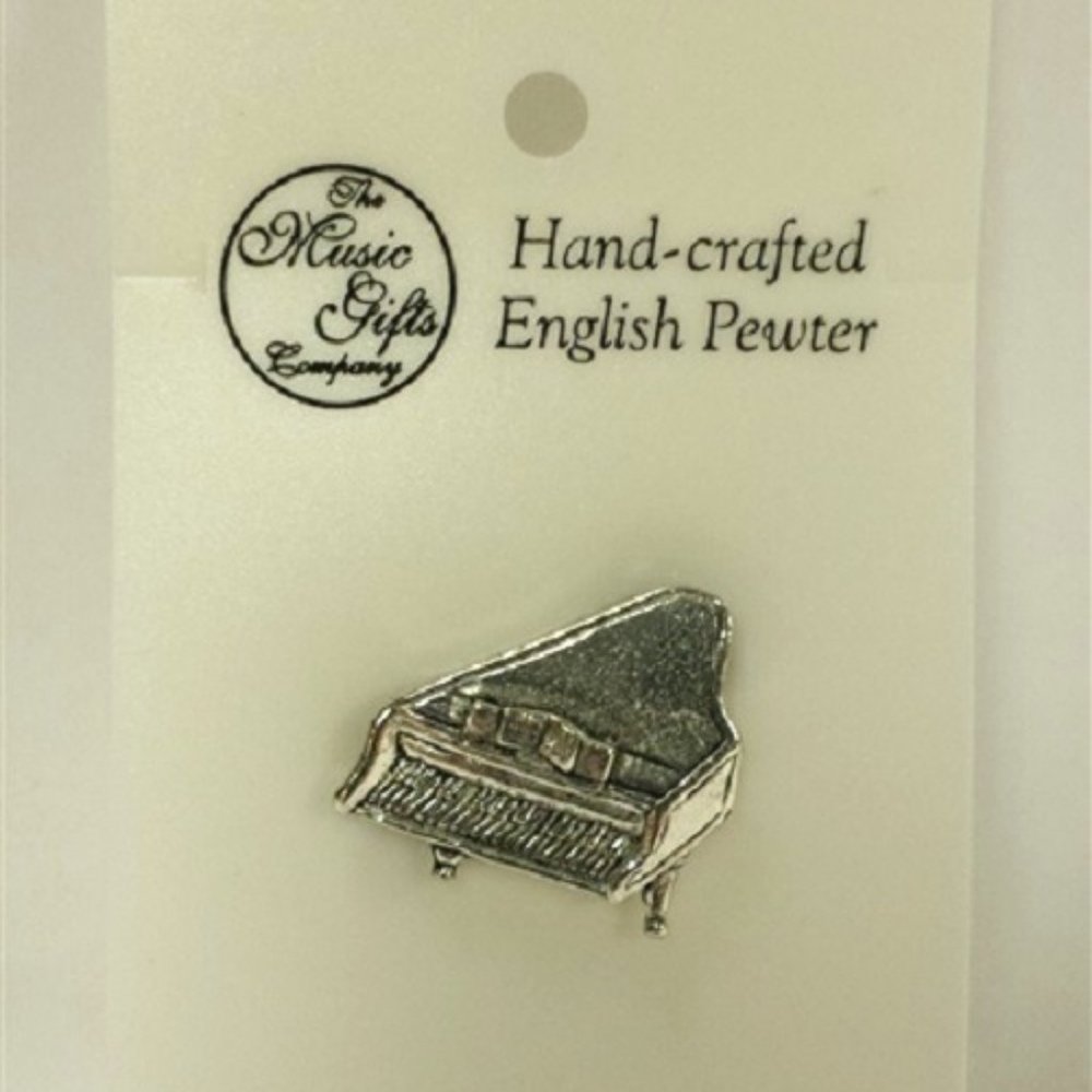 Piano Pewter Pin